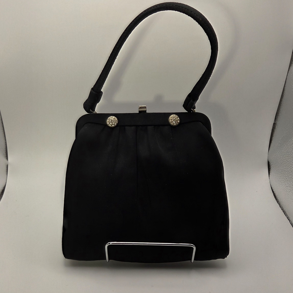 Chic Black Clutch by After Five Vintage 1950's Or 60's